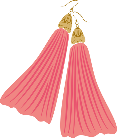 Tassel Earrings Illustration